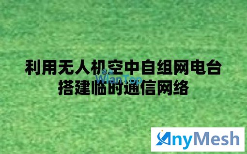 利用无人机空中自组网电台搭建临时通信网络